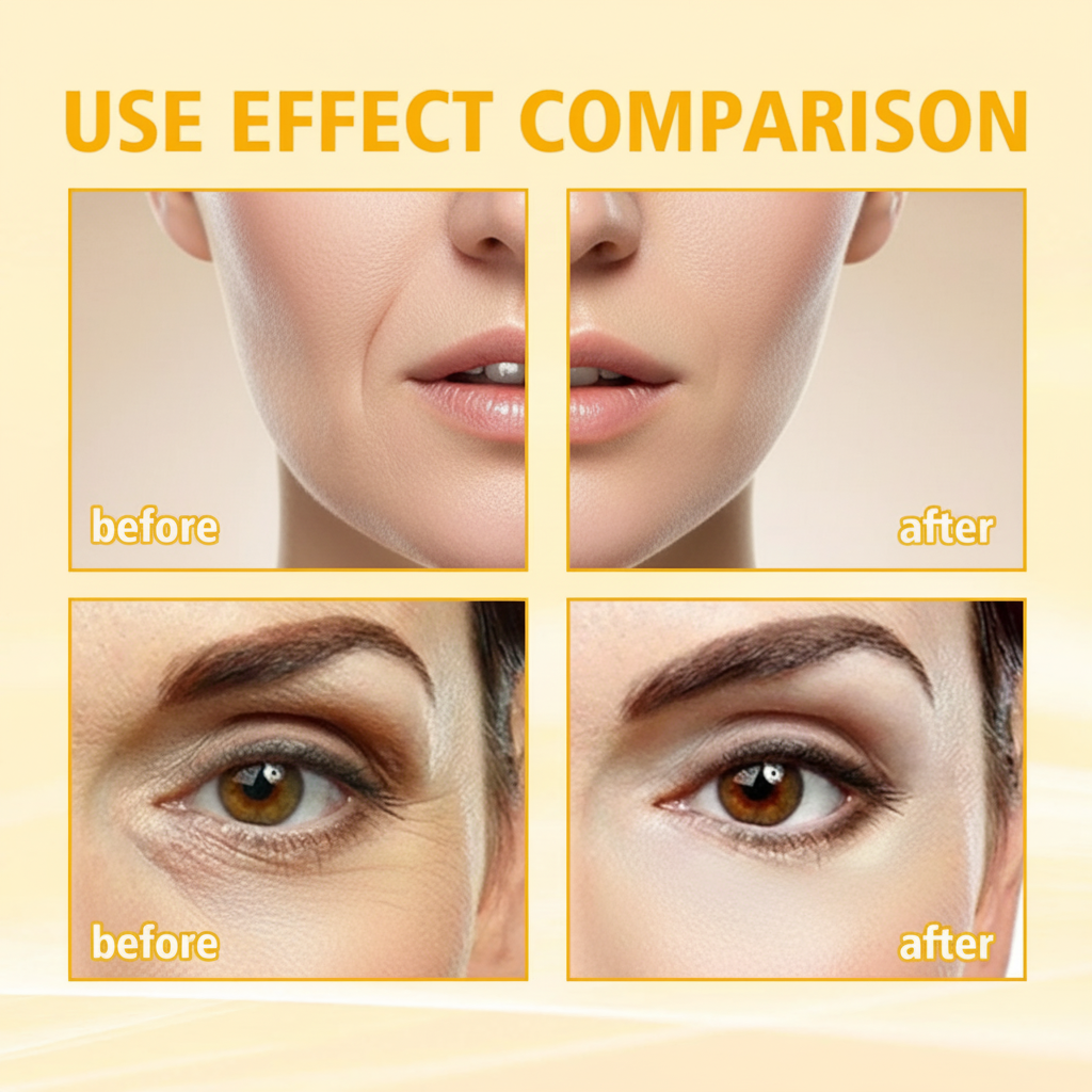 Professional before and after skincare comparison